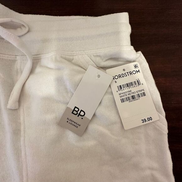Nordstrom BP rayon comfy joggers sleepwear & lounge in white size S, NWT - Picture 10 of 10